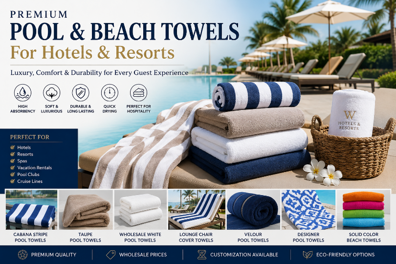Why Premium Pool and Beach Towels Are Essential for Hotels and Resorts